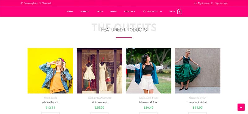 oceanwp woocommerce plantilla elementor